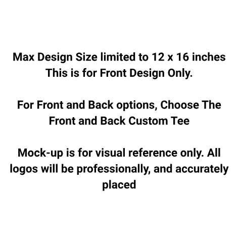 Custom Uniform Tee [FRONT ONLY]